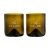 Rebottled® Short Tumbler 2-pack Trinkgläsern olive