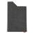 Recycled leather cardholder Kartenhalter zwart