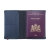 Recycled Leather Passport Holder Passhülle donkerblauw