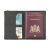 Recycled Leather Passport Holder Passhülle zwart