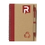 RecycleNote-L Notizbuch rood