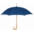 Regenschirm mit Holzgriff blauw