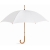 Regenschirm mit Holzgriff wit