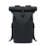 Rolltop-Rucksack Canvas zwart