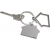 Schlüsselanhänger aus Zink-Aluminium in Hausform Amaro 