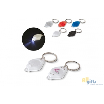 Bild des Werbegeschenks:Schlüsselanhänger mit Mini-Taschenlampe