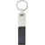 Schlüsselanhänger mit Stahlplatte und Kunsstofflasche Keon zwart