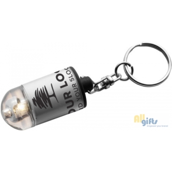Bild des Werbegeschenks:Schlüsselanhänger mit Taschenlampe Carly