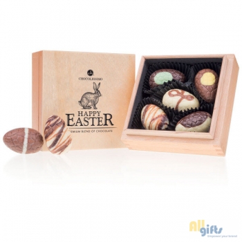 Bild des Werbegeschenks:Easter Premiere - Quadro - Chocolade paaseitjes Chocolade paaseitjes