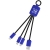 SCX.design C15 Quatro Ladekabel mit Leuchtlogo Reflex blue/Zwart