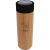 SCX.design D11 500 ml Smart Flasche  aus Bambus mit Leuchtlogo hout