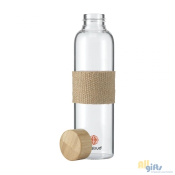 Bild des Werbegeschenks:Senga Glass Bamboo 500 ml Trinkflasche