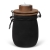 SENZA Candle Light Jar with wooden lid zwart