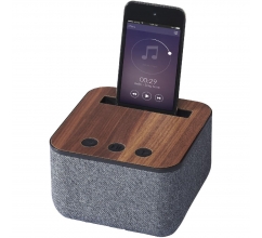 Shae Stoff und Holz Bluetooth® Lautsprecher bedrucken