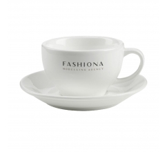 Sienna 210 ml Tasse und Untertasse bedrucken