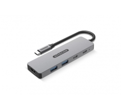 Sitecom CN-5502 5 in 1 USB-C Power Delivery Multiport Adapter bedrucken