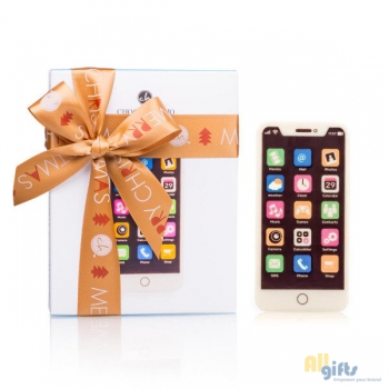Bild des Werbegeschenks:Smartphone van chocolade - Kerstcadeau Chocolade smartphone voor Kerstmis