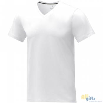 Bild des Werbegeschenks:Somoto T-Shirt mit V-Ausschnitt für Herren  
