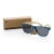 Sonnenbrille aus Bambus und RCS recyceltem Kunststoff blauw