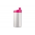 Sportflasche Design 500ml wit / roze