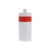 Sportflasche mit Rand 500ml wit / rood
