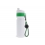 Sportflasche mit Rand und Kordel 750ml wit / groen