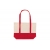 Strandtasche Baumwollsegeltuch OEKO-TEX® 280g/m² 42x10x30cm rood