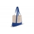 Strandtasche Baumwollsegeltuch OEKO-TEX® 280g/m² 42x10x30cm blauw