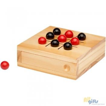 Bild des Werbegeschenks:Strobus Tic-Tac-Toe Spiel aus Holz