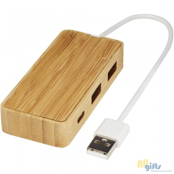 Bild des Werbegeschenks:Tapas USB-Hub aus Bambus
