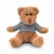 Teddybär mit Hoody  grijs