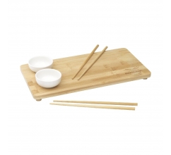 Temaki Bamboo Sushi Tray Geschenkset bedrucken