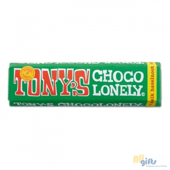 Bild des Werbegeschenks:Tony's Chocolonely Melk-hazelnoot reep, 47 gram