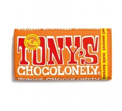 Tony's Chocolonely Melk-Karamel Zeezout, 180 gram bedrucken