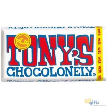 Bild des Werbegeschenks:Tony's Chocolonely Wit chocoladereep, 180 gram