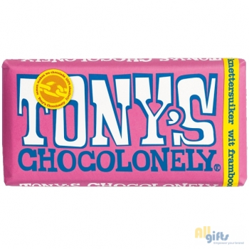 Bild des Werbegeschenks:Tony's Chocolonely Wit-Framboos-knetter, 180 gram