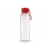 Trinkflasche 600ml transparant rood