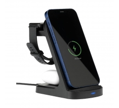 Triple-Up RCS Recycled ABS Wireless Charger Stand bedrucken