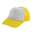 Trucker cap volwassenen geel/wit