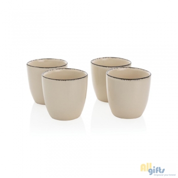 Bild des Werbegeschenks:Ukiyo 4-tlg. Keramik-Trinkbecher-Set