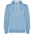 Urban hoodie voor dames hemelsblauw/wit