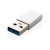 USB-A zu Type-C Adapter zilver