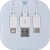 USB Ladekabel-Set 4 in1 Jonas wit