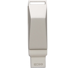 USB-Stick aus verzinkter Oberfläche Dorian bedrucken
