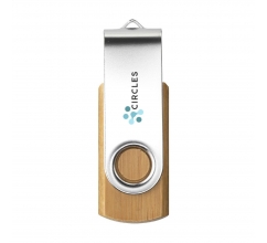 USB Twist Bamboo aus Vorrat 4 GB bedrucken