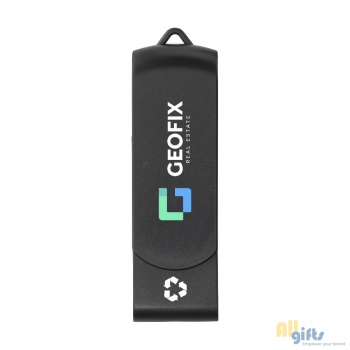 Bild des Werbegeschenks:USB Twist Recycle 16 GB