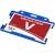 Vega kaarthouder van gerecycled plastic blauw