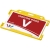 Vega Kartenhalter aus Kunststoff geel