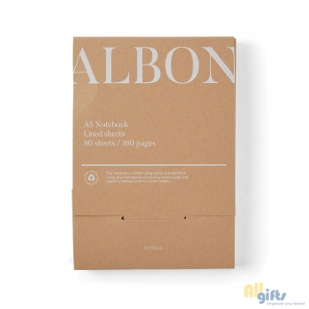Bild des Werbegeschenks:VINGA Albon A5-Notizbuch aus GRS recyceltem Filz