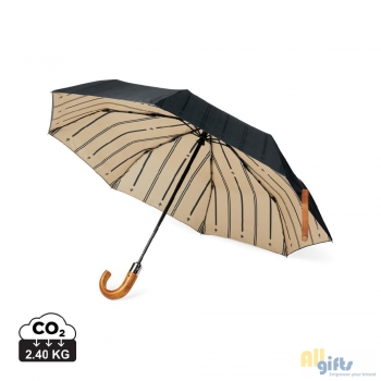 Bild des Werbegeschenks:VINGA Bosler AWARE™ 21" faltbarer Schirm aus recyceltem PET